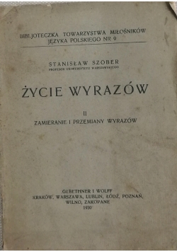 Życie wyrazów II, 1930 r.
