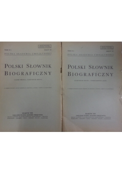 Polski słownik biograficzny zestaw 2 książek, 1938 r.
