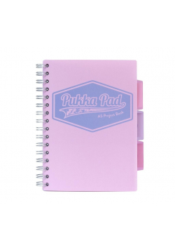 Project Book Pastel A5/200K kratka różowy (3szt)