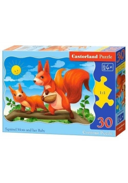 Puzzle 30 Squirrel Mom and her Baby CASTOR