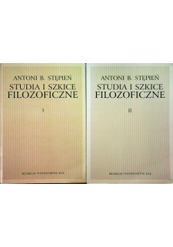 Studia i szkice filozoficzne 2 tomy