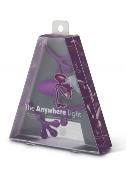 Anywhere Light lampka do książki fioletowa