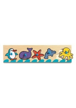 Puzzle drewniane z uchwytami - Morze