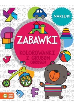 Zabawki. Kolorowanki z grubym obrysem