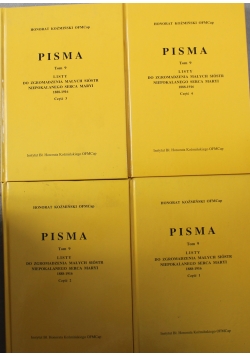 Pisma listy do zgromadzenia małych sióstr 4 tomy