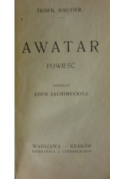 Awatar ,1921r.