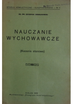 Nauczanie wychowawcze, 1935 r.