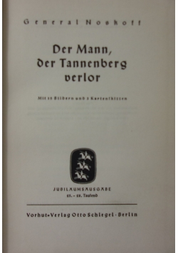Der Mann der Tannenberg verlor, 1934 r.
