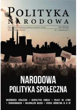 Narodowa polityka społeczna Nr 17 / 17