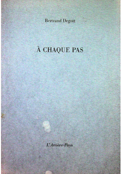 A chaque pas