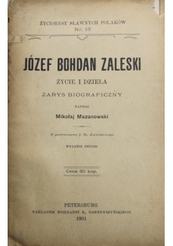 Józef Bohdan Zaleski 1901 r.