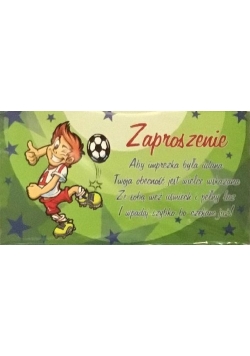 Zaproszenia Young Chłopiec wzór nr 01 10 sztuk