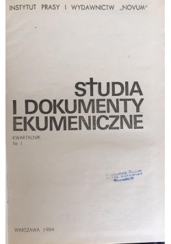 Studia i dokumenty ekumeniczne