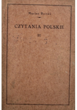 Czytanie polskie Tom III 1926 r.