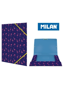 Teczka MILAN A4 cienka z gumką FLAMING
