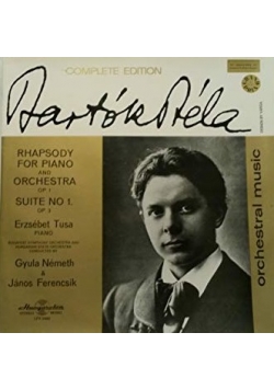 Bartok Complete Edition Vol. I; Rhapsody For Piano & Orchestra OP. 1, płyta winylowa