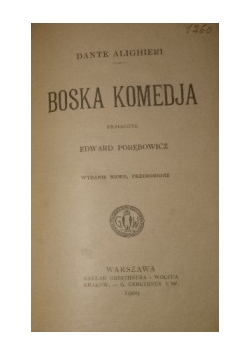 Boska Komedja, 1909r.