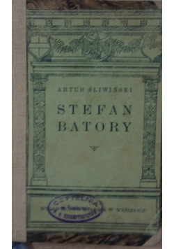 Stefan Batory, 1922 r.