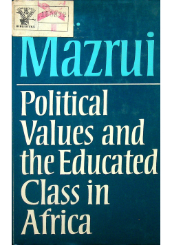 Political Values and the Educated Class n Africa