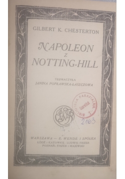 Napoleon z notting hill, 1925 r.