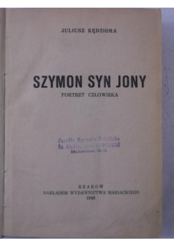 Szymon syn Jony, 1948 r.