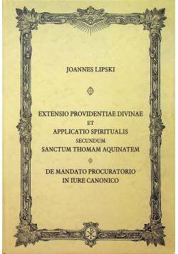 Extensio Providentiae Divinae et Applicatio Spiritualis Reprint 1957 r