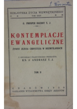 Kontemplacje Ewangeliczne,1929r.