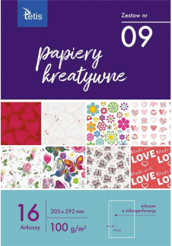 Papiery kreatywne A4 16 kartek nr 09 KB030-09