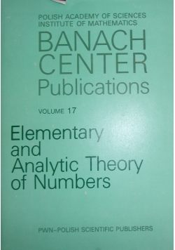 Elementary and Analytic Theory of Numbers