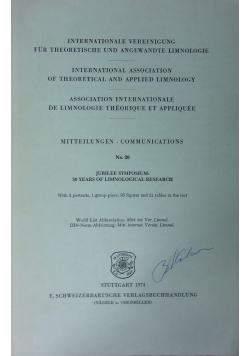 Internationale Vereinigung fur Theoretische und Angewandte Limnologie