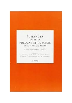 Echanges entre la Pologne et la Suisse