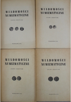 Wiadomości Numizmatyczne zeszyt 1 do 4