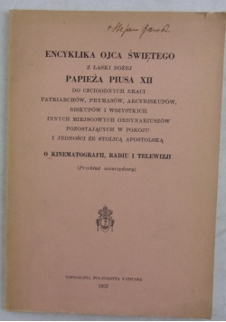 Encyklopedia ojca świętego złaski Bożej papieża Piusa XII