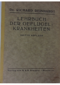 Lehrbuch der Geflugerlkrankheiten, 1946 r.