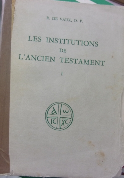 Les instittutions de lancien testament