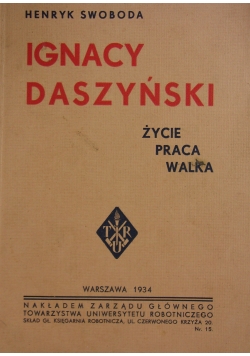 Ignacy Daszyński życie praca walka, 1934r.