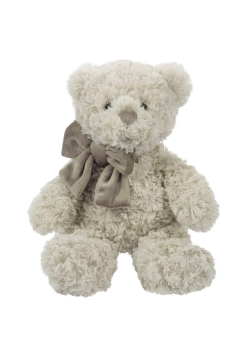 Miś charlie ecru z kokardą 20cm