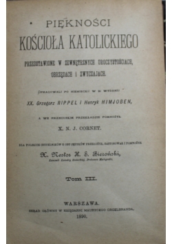 Piękności Kościoła Katolickiego Tom I 1889 r.