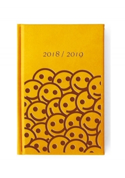Kalendarz 2019 41TN-Relief B6 tygodniowy żółty