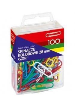 Spinacze kolorowe 100szt GRAND