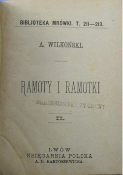 Ramoty i Ramotki 1885 r