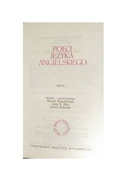Poeci języka angielskiego, tom II