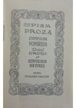 Pisma zebrane, 1911 r.