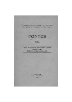Fontes, tom XXV, 1931r.