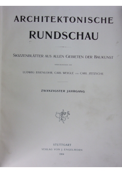 Architektonische Rundschau, 1904 r.