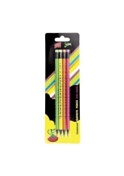 Ołówek z gumką Fluo 4 sztuki EASY
