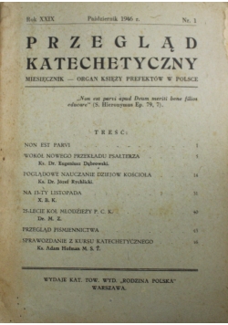 Przegląd katechetyczny rok XXIX nr 1 1946 r.