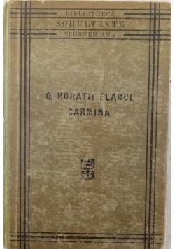 Q.Horatii Flacci Carmina, 1905 r.