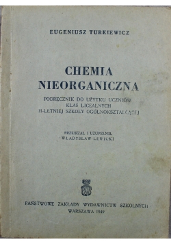 Chemia nieorganiczna 1949 r.