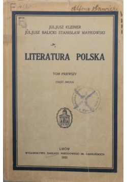 Literatura Polska, 1932 r.